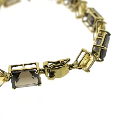 8 carat bracelet with citrine and smoky quartz Image 2 of 8 carat bracelet with citrine and smoky quartz