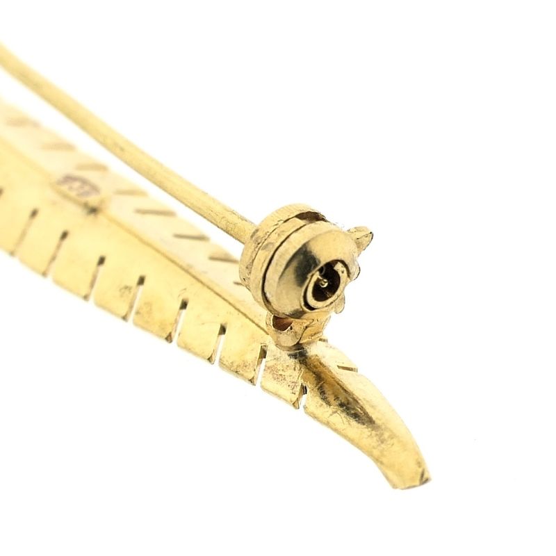 Image 5 of Gold feather brooch