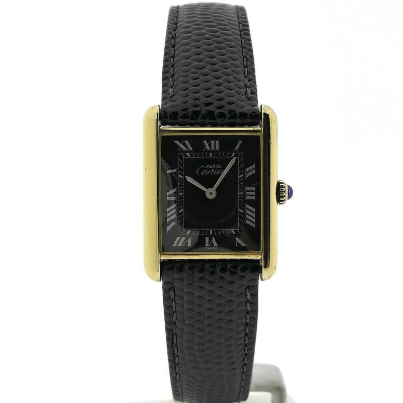Image 5 of Cartier Tank Vermeil; Vintage mechanical women's watch