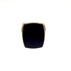 Image 2 of Large gold men's signet ring with onyx