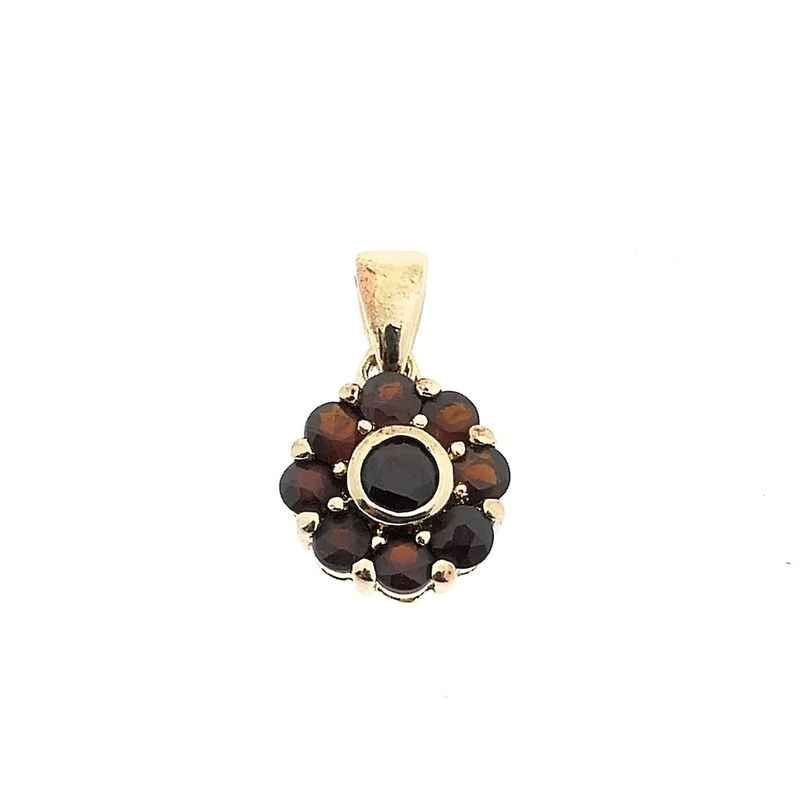 Image 1 of Vintage gold pendant with garnet