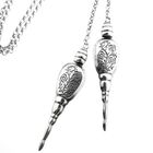 Image 4 of Silver vintage jasseron necklace with fixed pendant | 80 cm
