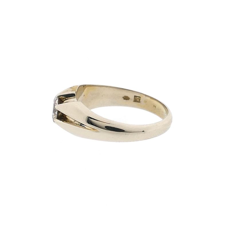 Image 7 of White Gold Solitaire Ring with Diamond; 0.50 ct.