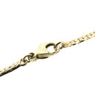 Image 4 of Gold necklace with fixed pendant and diamond; 0.21 ct.