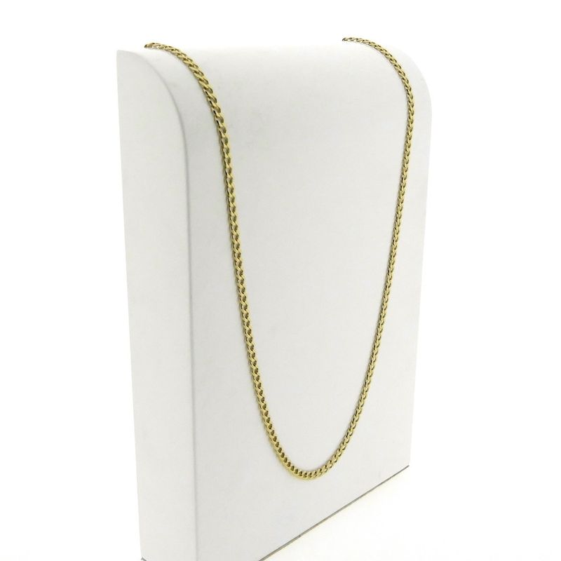 Image 3 of Long gold gourmet link necklace | 67 cm