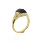 Image 3 of Vintage gold men's ring with onyx
