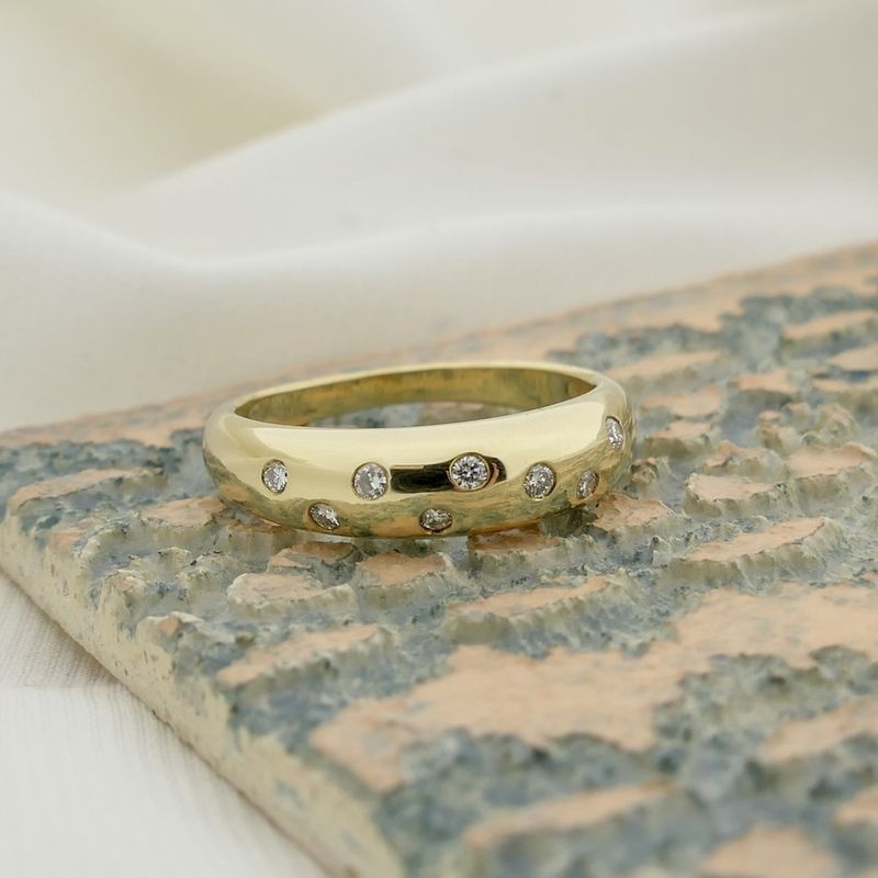 Image 2 of Gold ring with diamonds