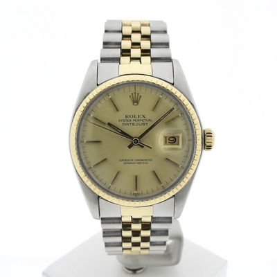 Rolex Datejust 36mm 16013; Vintage 18k gold/steel watch Image 1 of Rolex Datejust 36mm 16013; Vintage 18k gold/steel watch
