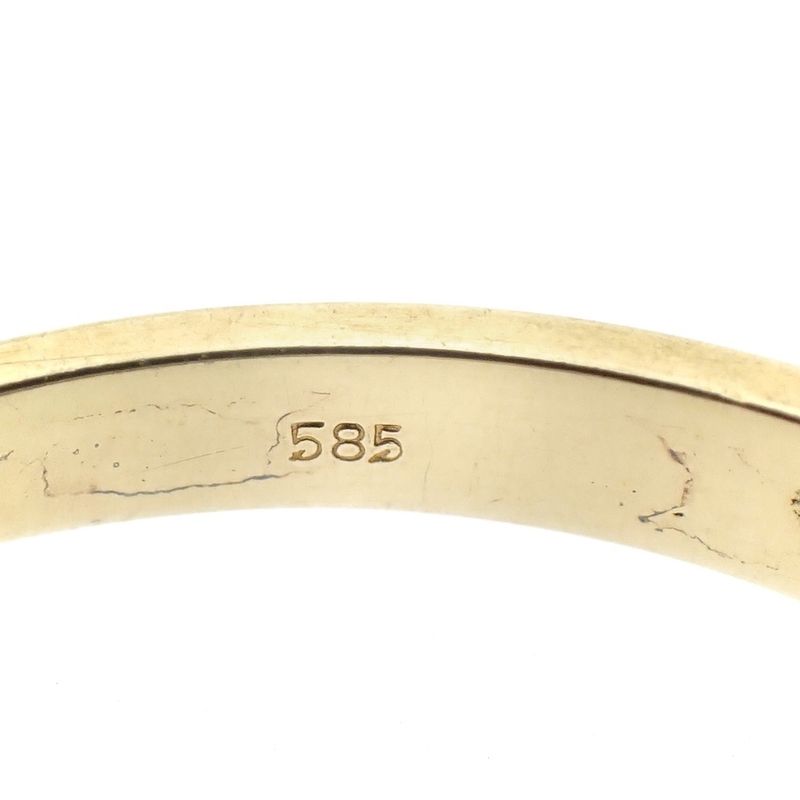 Image 7 of Gold ring with zirconia stones