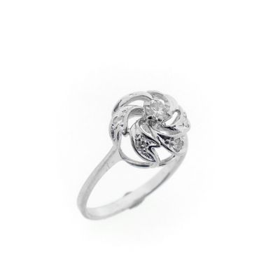Image 1 of White gold ring with diamonds | 0.21 ct.