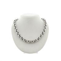 White gold jasseron link necklace
