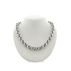 Image 1 of White gold jasseron link necklace