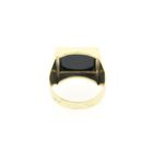 Image 5 of Gold men's signet ring with onyx
