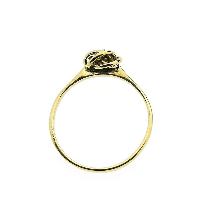 Image 3 of Golden fantasy ring with diamond | 0.01 ct.