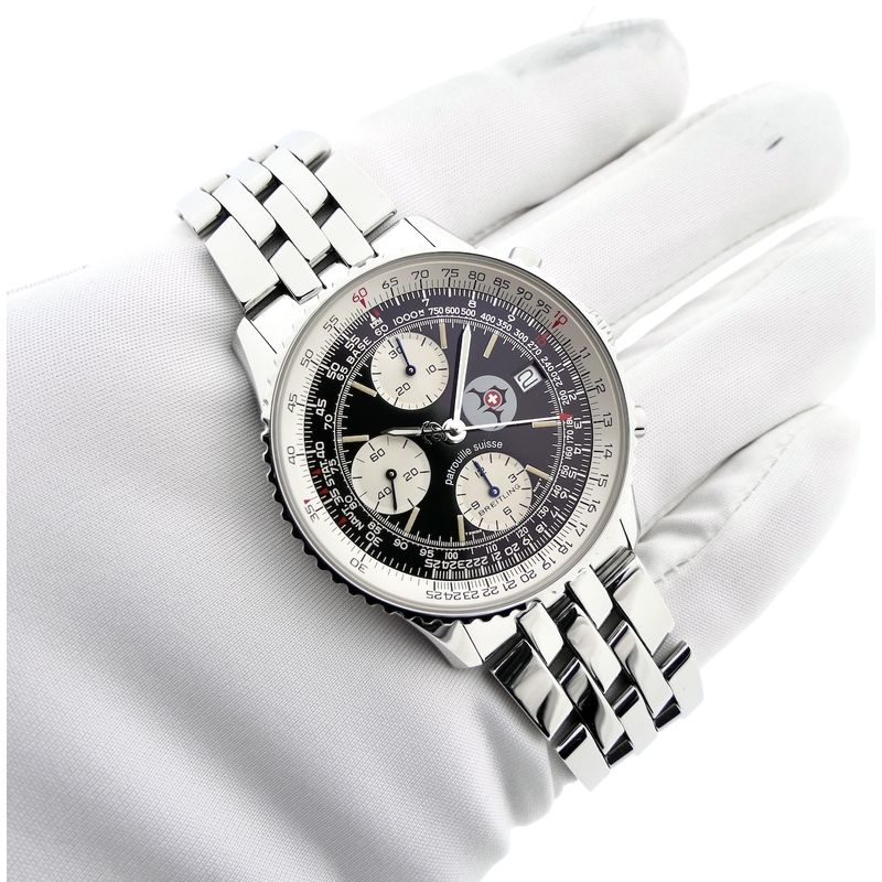 Image 9 of Breitling Old Navitimer II 'Patrouille Suisse' Limited Edition A13022; Chronograph men's watch