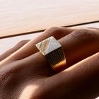 Image 7 of Bicolor Gold Signet Ring