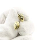 Image 7 of Gold stud earrings with zirconia
