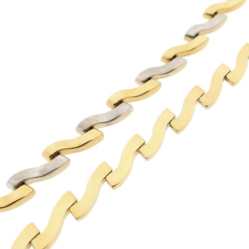 Image 4 of 18K Bicolor Gold Fantasy Link Necklace | 40.5 cm