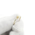 Image 8 of Gold solitaire ring with diamond; 0.005 ct.