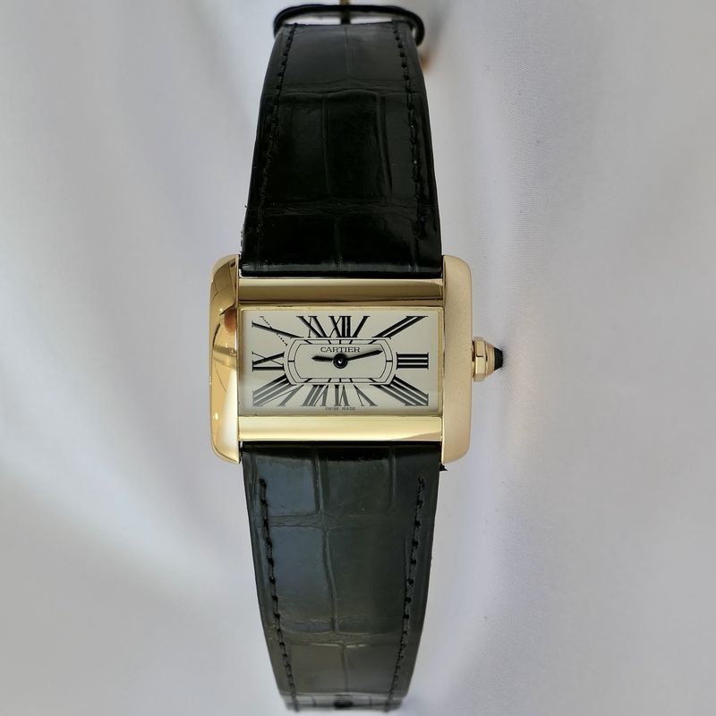 Image 15 of Cartier Tank Divan; 18k gold women's watch