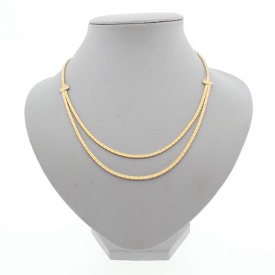 Image 1 of 18-karat gold omega necklace; fantasy design | 45 cm