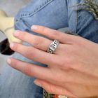 Image 3 of Silver Buddha to Buddha ring chain small