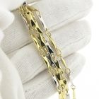 Image 6 of Two-tone gold link chain | 65 cm