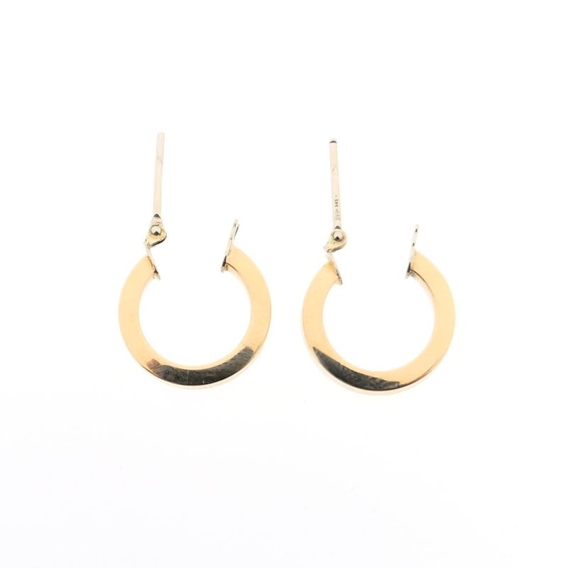 Image 5 of Gold earrings; Ø 14.5 mm