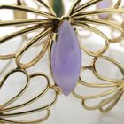 Image 5 of Gold bracelet with amethyst and jade