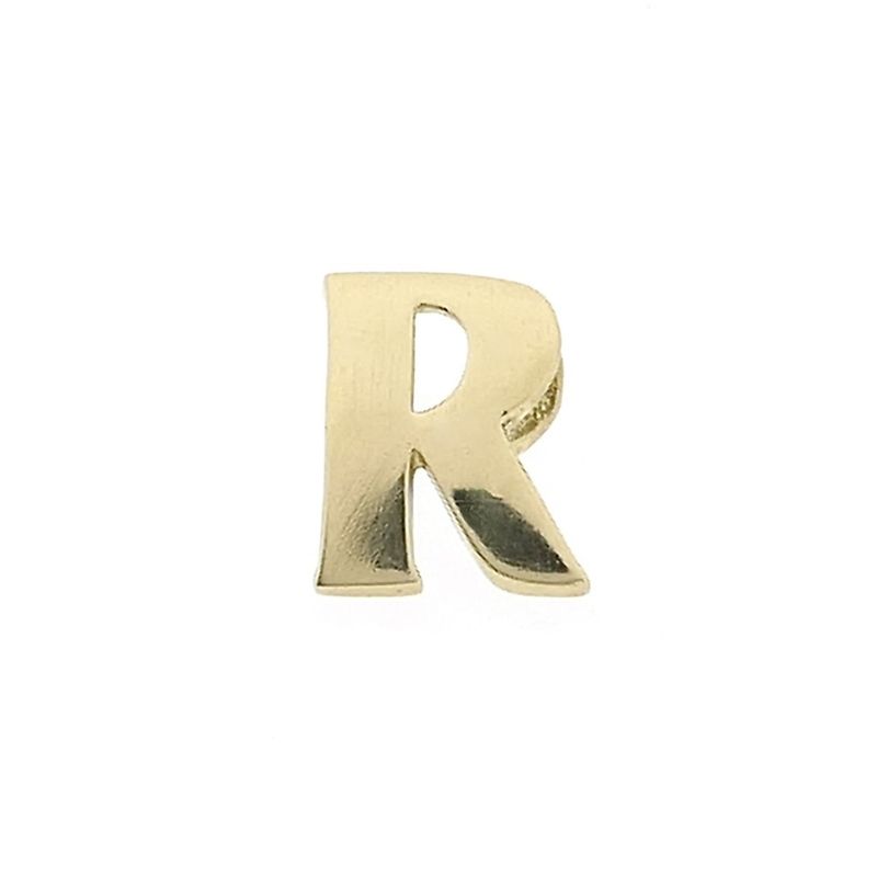 Image 2 of Gold pendant of the letter R