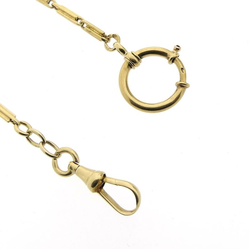 Image 6 of Vintage gold watch chain; Chatelaine (for a pocket watch) | 27.5 cm