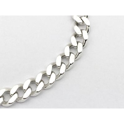 Image 2 of Silver bracelet; gourmet link | 21 cm