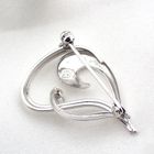 Image 4 of Silver fantasy brooch with zirconia