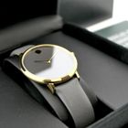 Image 15 of Movado Museum Classic 70th Anniversary; Gold-plated women's watch with gray dial; 0607140