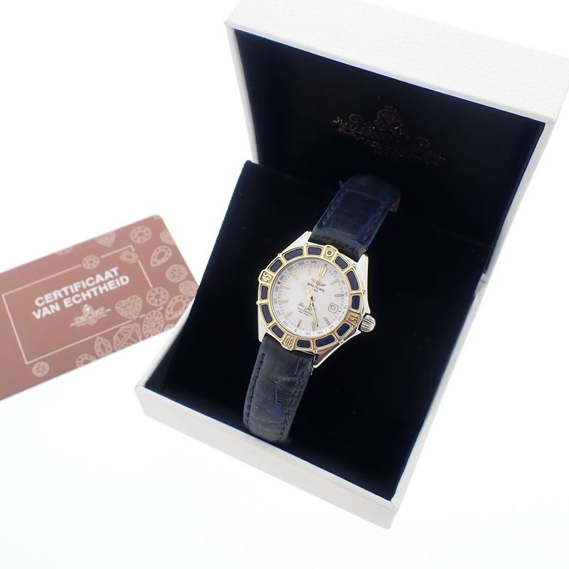 Image 3 of Breitling J-Class; Women's watch with gold bezel