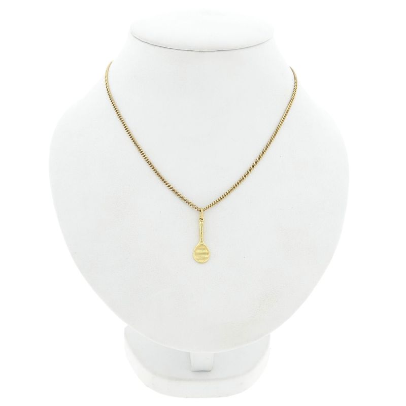 Image 3 of Gold pendant of a tennis racket