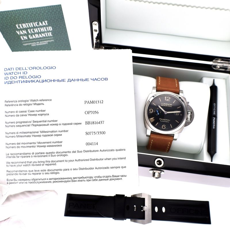 Image 18 of Panerai Luminor Marina 1950 '3 Days' PAM01312; Automatic men's watch