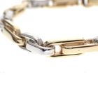 Image 8 of Two-tone solid gold link bracelet | 19 cm