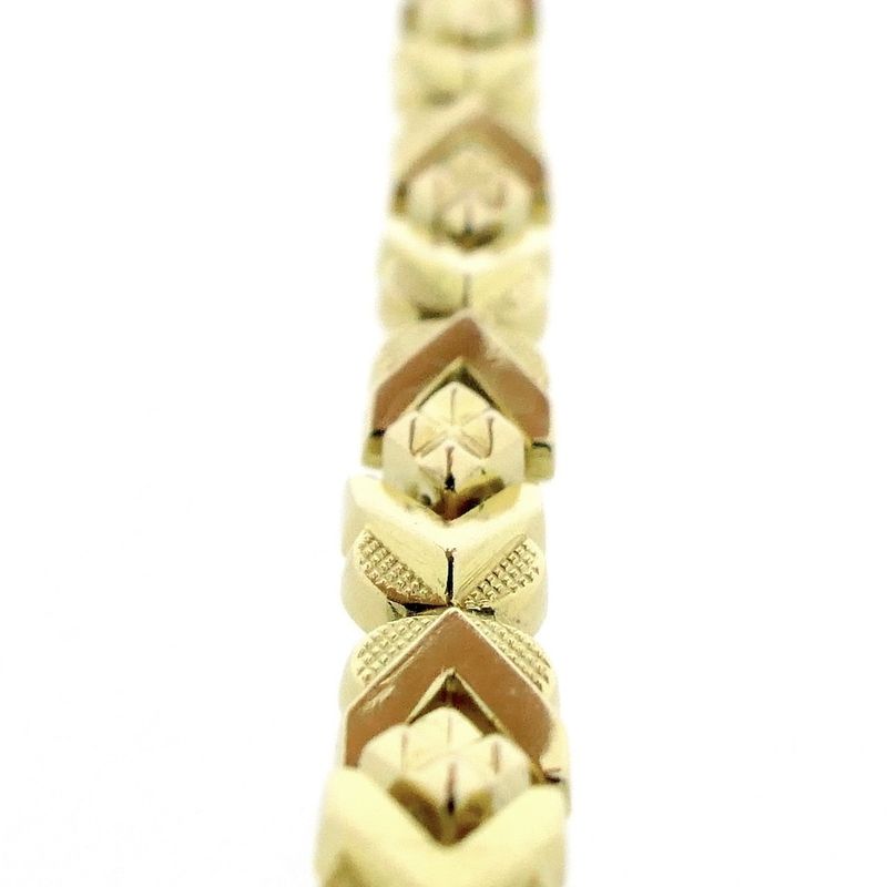 Image 7 of 18K Vintage gold fantasy link bracelet | 19 cm
