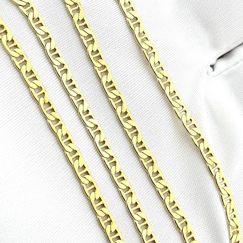 Image 8 of Gold navy link necklace