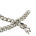 Image 5 of Silver flat gourmet bracelet with engraving plate | 20 cm