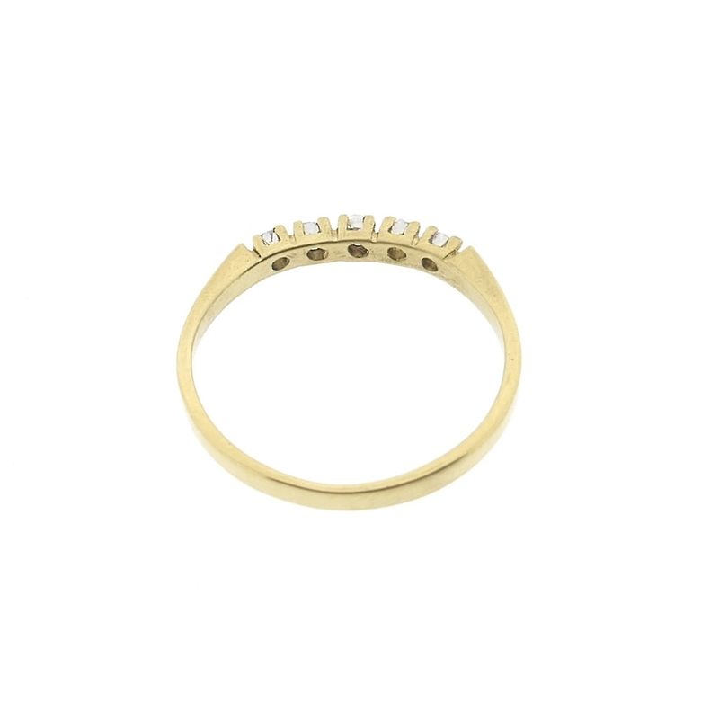 Image 6 of Gold ring with zirconia
