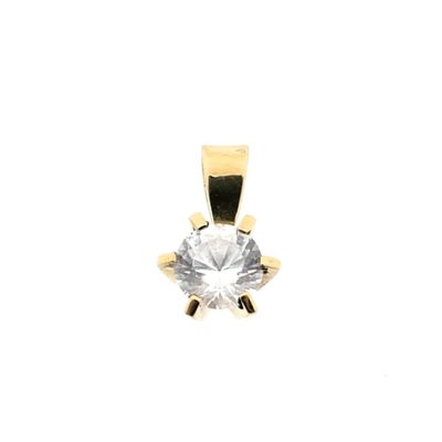 Image 1 of Gold Pendant with Zirconia
