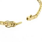 Image 4 of Golden Omega Link Bracelet with Sapphires and Diamonds; 0.30 ct.