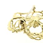 Image 4 of Gold brooch as a flower with enamel