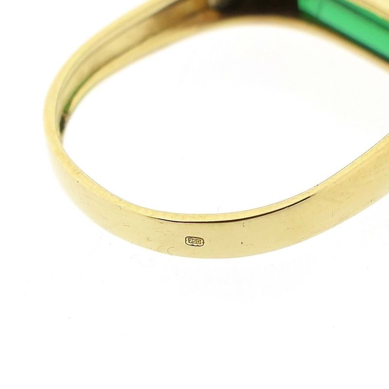 Image 7 of Gold ring with green tourmaline