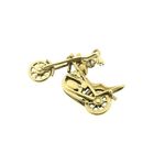 Image 8 of Gold motorcycle pendant | Chopper