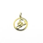 Image 1 of Gold zodiac sign pendant; Scorpio