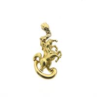 18 carat gold pendant of a horse with foal