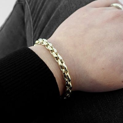 Image 2 of 18-karat fantasy link bracelet | 19 cm
